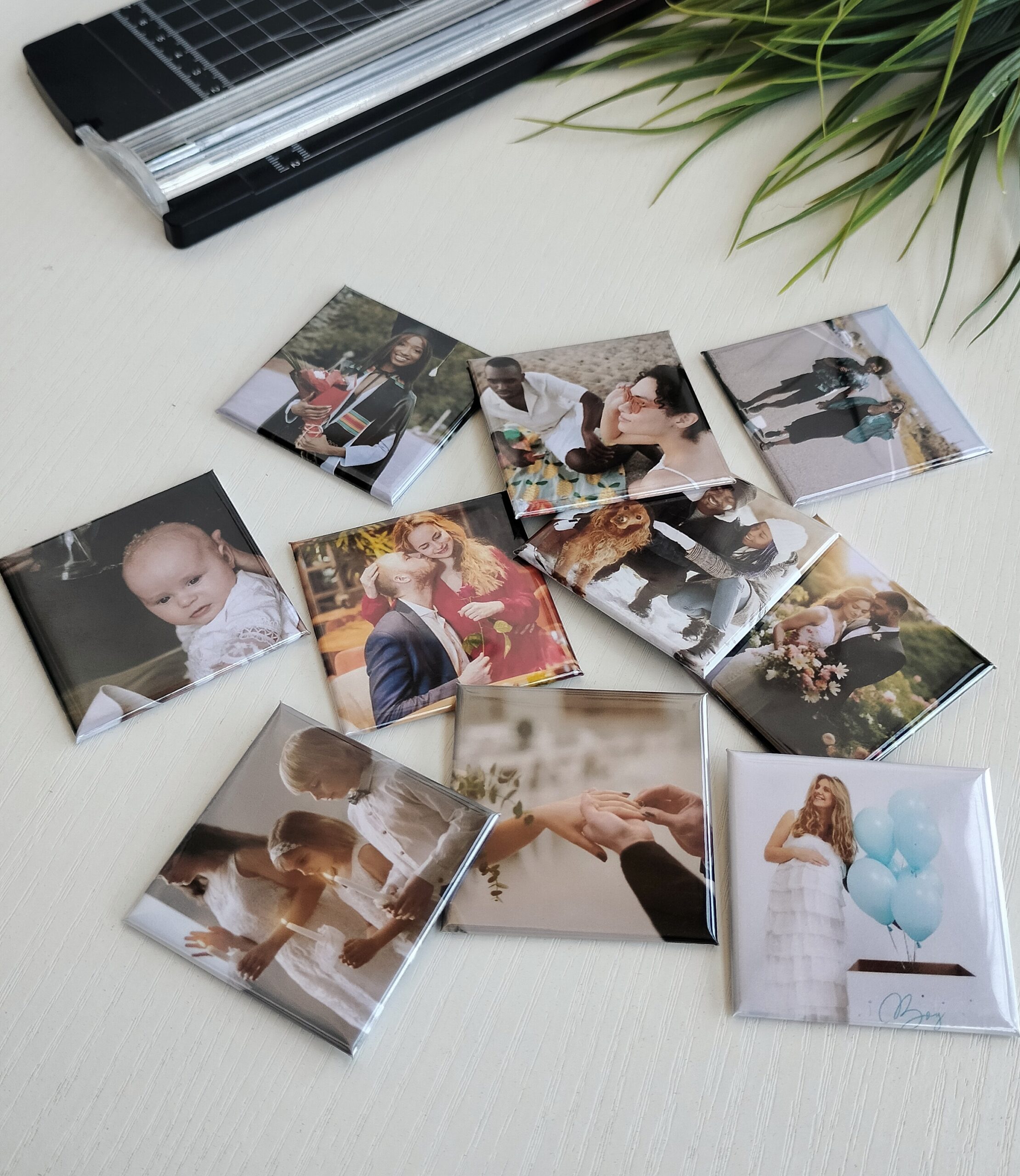 12 Custom Photo Fridge Magnets - Bundles