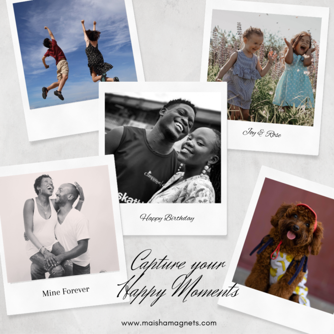 Custom Flexible Polaroid Photo Fridge Magnets - Set of 6,9,12,18